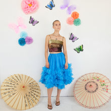 Load image into Gallery viewer, Turquoise Ra-Ra Skirt - UK6-10