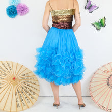 Load image into Gallery viewer, Turquoise Ra-Ra Skirt - UK6-10