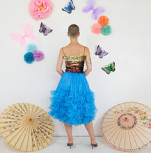 Load image into Gallery viewer, Turquoise Ra-Ra Skirt - UK6-10