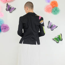 Load image into Gallery viewer, Black Patchwork Blazer - UK8/10