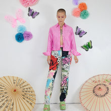 Load image into Gallery viewer, Pink Silk Button-Up - UK10