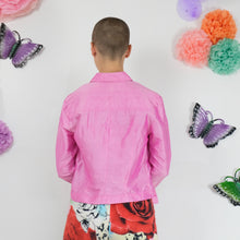 Load image into Gallery viewer, Pink Silk Button-Up - UK10