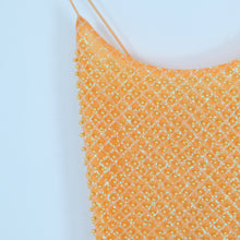 Load image into Gallery viewer, Orange Pearl Dress - PETITE UK4