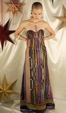 Load image into Gallery viewer, Watercolour Strapless Dress - UK6