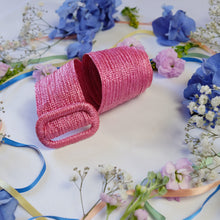 Load image into Gallery viewer, Pink Straw Belt