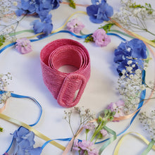 Load image into Gallery viewer, Pink Straw Belt