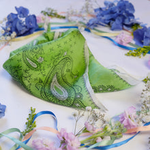 Load image into Gallery viewer, Paisley Print Silk Scarf