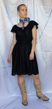 Load image into Gallery viewer, Black Broderie Anglaise Dress - UK8/10