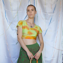 Load image into Gallery viewer, Yellow & Orange Crop Top - UK8