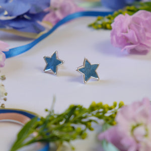 Blue Star Earrings