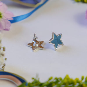 Blue Star Earrings