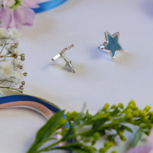 Blue Star Earrings