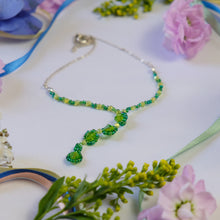 Load image into Gallery viewer, Green Beaded Necklace
