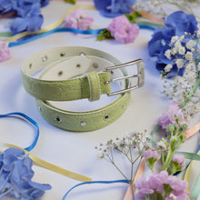 Load image into Gallery viewer, Lime Faux Leather Belt
