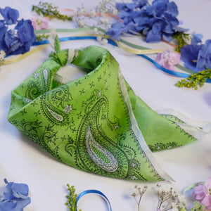 Paisley Print Silk Scarf