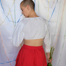 Load image into Gallery viewer, Cropped Milkmaid Top - UK6/8
