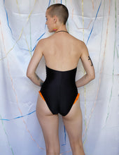 Load image into Gallery viewer, Orange &amp; Blue Swimsuit - UK6
