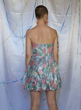 Load image into Gallery viewer, PRELOVED Metallic Floral Mini Dress - UK8
