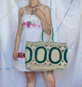 Big Raffia Handbag