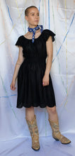 Load image into Gallery viewer, Black Broderie Anglaise Dress - UK8/10
