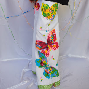 Butterfly Print Flares - UK4/6