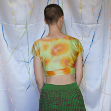 Load image into Gallery viewer, Yellow &amp; Orange Crop Top - UK8
